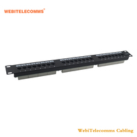 Panel Patch LED UTP Cat5e Porta 12/24/48 19''