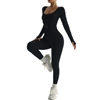 Haut de gamme coupe ajustée body de sport européen américain nouvelle combinaison de yoga une pièce transfrontalière avec ceinture combinaison de yoga sans couture