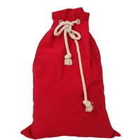 Sac de Noël de luxe en toile avec cordon de serrage personnalisé Sac de père Noël avec noms par sublimation