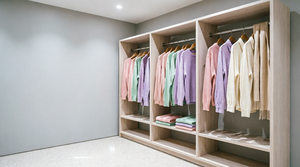 <span class=keywords><strong>Dressing</strong></span> moderne de luxe sur mesure <span class=keywords><strong>en</strong></span> bois <span class=keywords><strong>massif</strong></span> avec miroirs pour chambre et atelier – Haute couture - Product Image 4