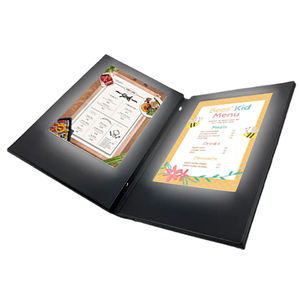 Porte-menu lumineux double page sur mesure avec éclairage de table - Product Image 1