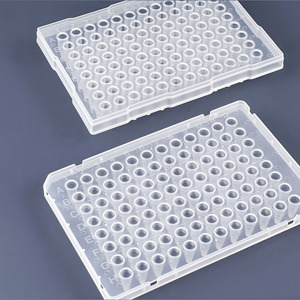 Plaque PCR 96 puits compatible ABI 0.1/0.2ml à demi-jupe avec chiffres et lettres - Product Image 4