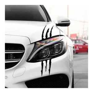 2 uds decoración impermeable faro coche pegatina garra marca calcomanías vinilo pegatina hoja <span class=keywords><strong>para</strong></span> coches - Product Image 1