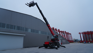 5 Ton Lifting Machine 21m Max Lifting Height <strong>Forklift</strong> Telescopic Handler HR2150 <strong>With</strong> <strong>360</strong> <strong>Degree</strong> <strong>Rotating</strong> Cab - Product Image 3