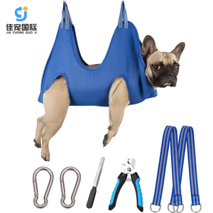 Harnais de toilettage pour animaux de compagnie en acier inoxydable et plastique écologiques avec coupe-ongles et lime pour petits chiens et chats - Product Image 1