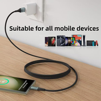 Câble de chargeur Premium 120W Type C Câble de charge rapide USB C à C en nylon tressé durable pour iPhone 16/15 Pro Max iPad Samsung