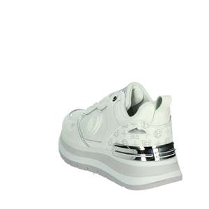 Sneakers pour femmes Laura Biagiotti 8918 en toile blanche, chaussures tendance - Product Image 2