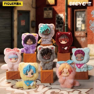 FIGUEROA <span class=keywords><strong>BABYCAT</strong></span> Serie Full Power Caja Sorpresa de Peluche, Muñeco de Gato Adorable, Colgante para Bolso, Juguete Coleccionable Kawaii de Moda, Regalo Sorpresa - Product Image 4