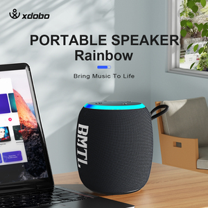 Xdbo 15W पोर्टेबल वायरलेस स्पीकर bmtl इंद्रधनुष ipx7 rgb के नेतृत्व में लाइट टौस स्टीरियो ऑक्स निर्मित माइक आउटडोर शिविर पूल पार्टी - Product Image 3