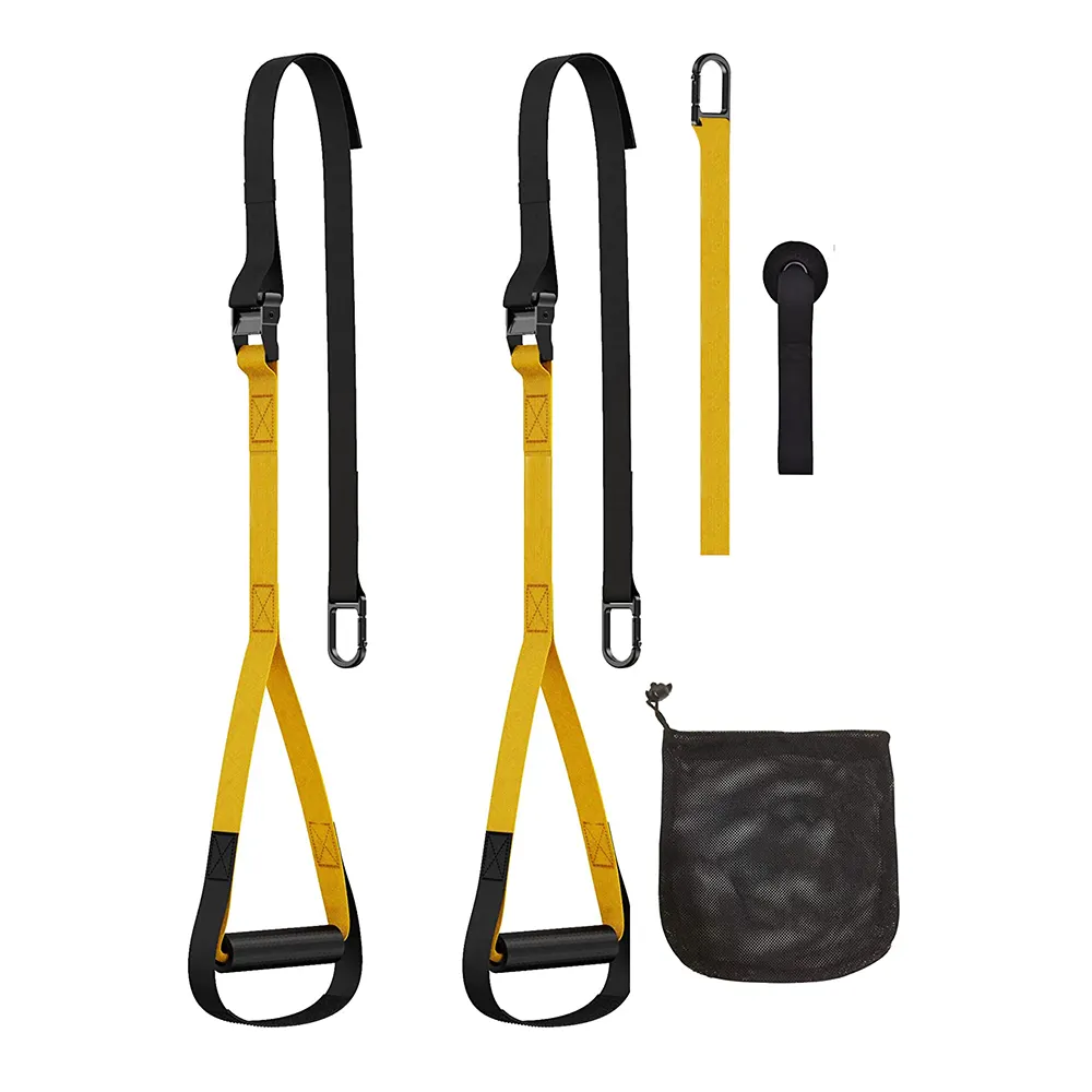 Resistance Training with Suspension Trainer Straps For Home Gym Sport Training