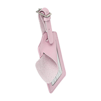 Étiquette de bagage de voyage élégante et de haute qualité en cuir PU avec couleur Pantone personnalisée pour valise