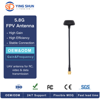 Antenne FPV omnidirectionnelle extérieure 5.8G 5dBi RHCP LHCP 5700-5950MHz étanche N Femelle ABS pour UAV
