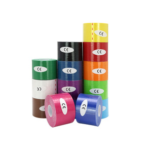 Cinta <span class=keywords><strong>de</strong></span> kinesiología deportiva, banda <span class=keywords><strong>de</strong></span> algodón impermeable <span class=keywords><strong>de</strong></span> color - Product Image 3