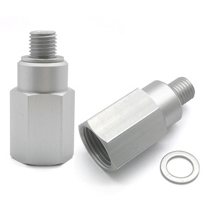 Adaptateur de moteur AL6061 LS M12 1.5 usiné CNC nouvel état 1/2 NPT capteur de température de refroidissement à longueur étendue - Product Image 6