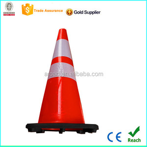 Cono de Tráfico de PVC Naranja de 70 cm (28 Pulgadas) de Buena Calidad al por Mayor - Product Image 2