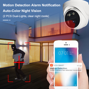 Caméra Wifi Tuya Smart Home Full HD 1080P Caméra tourelle 4MP Vision nocturne couleur automatique Caméra dôme <span class=keywords><strong>Installation</strong></span> au plafond - Product Image 5