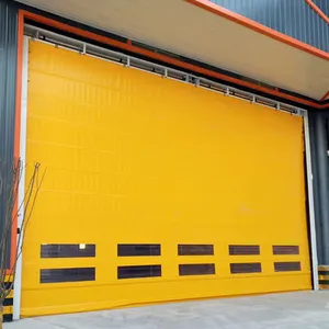 Prezzi delle porte avvolgibili industriali ad alta velocità di sicurezza porta veloce dell'otturatore a rullo pieghevole rapido in plastica automatica in PVC