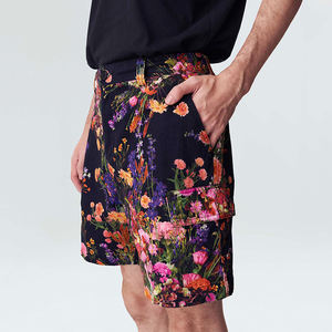 Shorts de Surf Personalizados para Hombre, Traje de Baño Elástico en 4 Direcciones, Estampado Hawaiano con Bolsillo, Poliéster y Spandex para Playa - Product Image 1