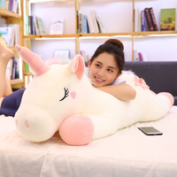 Jouets en peluche licorne Kawaii, 3 styles, poupée cheval, peluche douce, décoration de la maison pour enfants, cadeaux, oreiller, animal en peluche licorne, taille grande 25-100 cm
