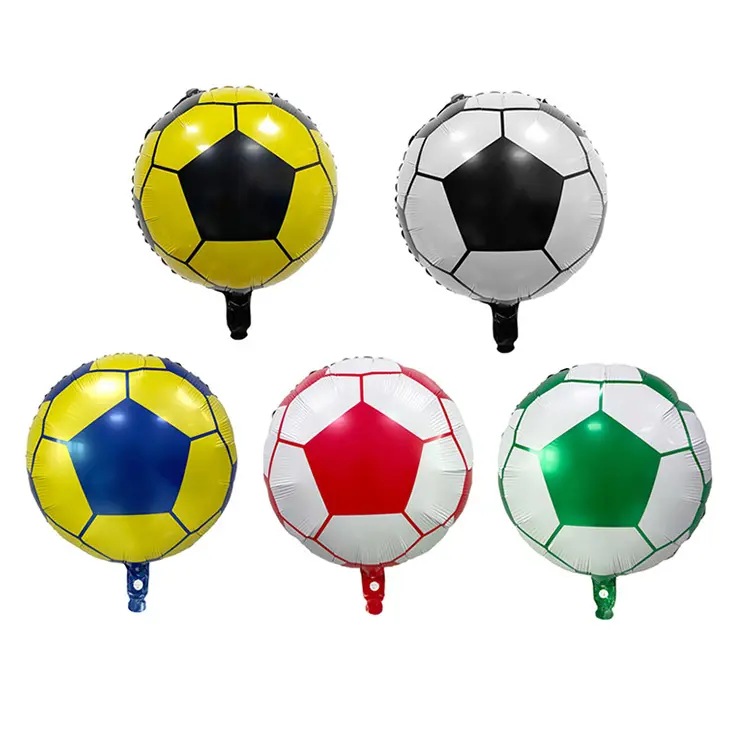 18 inci Helium Globes sepak bola balon Foil permainan pesta ulang tahun dekorasi latar belakang grosir perlengkapan