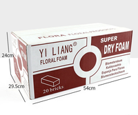 Produsen laris kualitas tinggi tingkat pembelian kembali tinggi busa bunga kering untuk toko-toko bunga.
