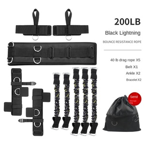 Kits d'entraînement de vitesse et d'agilité de boxe Ceinture de corde élastique pour la boxe thaïlandaise Sanda Fighting Kick Boxing Air Strike Resistance - Product Image 1