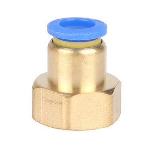 Raccord rapide en laiton Dde Dade Pneumatics avec écrou de blocage à filetage interne pour tuyau d'air destiné aux machines industrielles - Product Image 1