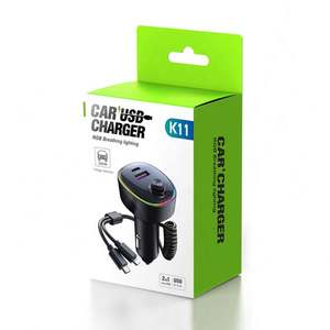 Chargeur de voiture 66W Charge rapide Adaptateur allume-cigare 4 ports USB C Charge rapide Chargeur de téléphone pour iPhone <span class=keywords><strong>Xiaomi</strong></span> Samsung - Product Image 6