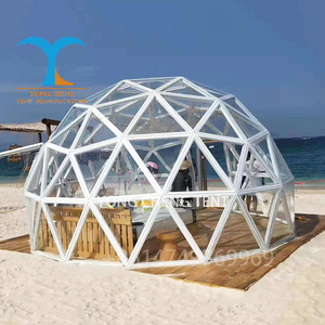 Glamping esterno chiaro Igloo House 6m tenda a cupola di vetro con Base per campeggio e Resort Hotel - Product Image 3