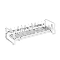 Égouttoir à vaisselle de cuisine en fer, extensible, pour dropshipping, organisateur de rangement pour armoire étroite, moderne, minimaliste, durable