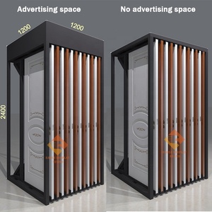 Nhà máy tùy chỉnh cửa kim loại hiện đại hiển thị giá kéo ra kệ hợp kim nhôm sơn tĩnh điện Thân thiện với môi trường cho phòng triển lãm - Product Image 2