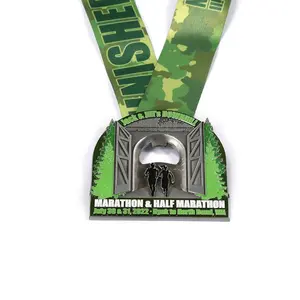 Medalha de ouro esmaltada de metal personalizada para competições esportivas de xadrez, troféus e medalhas personalizadas