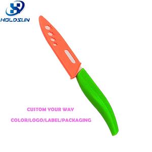 Cibo promozionale sicuro <span class=keywords><strong>4</strong></span> pollici cucina ceramica multiuso coltello con guaina e colorato manico morbido per l'uso quotidiano - Product Image 4