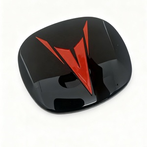 Tùy Chỉnh ABS Bóng Màu Đen Nướng Sơn Xe Biểu Tượng Vòng Phía Trước Nướng Huy Hiệu - Product Image 3