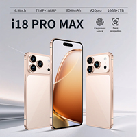2026 18ProMax 100% Original Débloqué Version Globale LTE 5G Smartphone Octa Core 1 To 6,9 Pouces OLED 120Hz Android 15 108MP Français