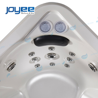 JOYEE Spa de Luxe 6 Places, Jacuzzi Extérieur avec Contrôle Balboa, Éclairage LED, Certifié CE