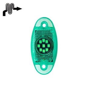 Macon New 9LED Flash Light para chasis de coche, camión, remolque, motocicleta todoterreno, atmósfera <span class=keywords><strong>modificada</strong></span>, 12V/24V, rejilla de luz - Product Image 3