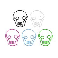 Clip de Papel con Diseño de Calavera Ecológico, Personalizado con Logotipo, Regalos Promocionales de Halloween de la Marca Xinyao de Fábrica Profesional