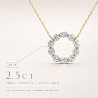 Collier pour femme minimaliste en argent 925 avec moissanite ovale Lottie de 2,5 carats, plaqué or 18 carats, certifié GRA