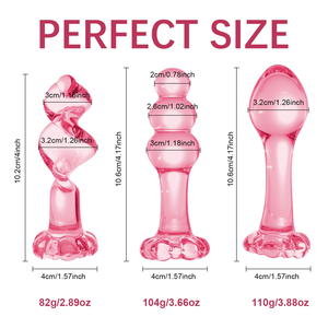 Giocattoli Anali in Vetro, Perline Anali, Dildo, Kit Plug Anale in Cristallo, Accessori SM per Adulti, Regali Sessuali per Donne, Uomini e Gay, Idee per Principianti - Product Image 2