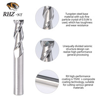 Série X 2 cannelures 10MM carbure droit 75mm fraise à bout plat spécifique à l'aluminium économique universel CNC traitement personnalisé