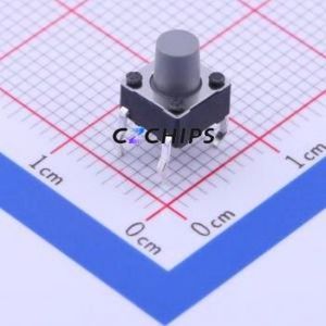 PTS645SH702LFS Tactile Switch Through hole Component THT-4P,6x6mm Switch Single Pole Single Throw Round Button Through Hole 6mm - Product Image 1