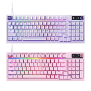คีย์บอร์ดแบบกลไก Logitech G316 X Nebula Series สีชมพูม่วง รูปแบบ 98 ปุ่ม อัตราการรายงาน 8K รองรับการเปลี่ยนสวิตช์แบบ Hot-Swappable พร้อมไฟ RGB ทุกปุ่ม - Product Image 1