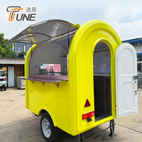 Camion de restauration mobile extérieur en acier inoxydable, entièrement équipé pour le pop-corn et le café, cuisine sur roues, USA