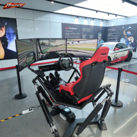 Simulateur de Conduite Réel VR 9D, Machine de Course à Six Axes et Trois Écrans, Jeu de Voiture de Course à Monnayeur