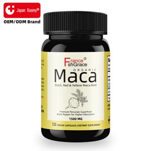 Extractos de Raíz de Maca de Alta Potencia 1500 mg, Apoyo Energético para Hombres y Mujeres, 120 Cápsulas de Raíz de Maca - Product Image 6