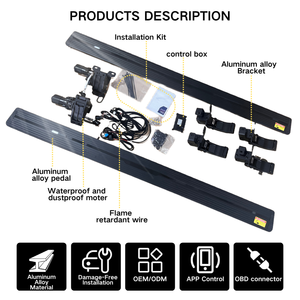 Estribos Eléctricos Estilo Original para <span class=keywords><strong>Land</strong></span> <span class=keywords><strong>Rover</strong></span> <span class=keywords><strong>Defender</strong></span> 110, Escalones Laterales de Aleación de Aluminio - Product Image 4