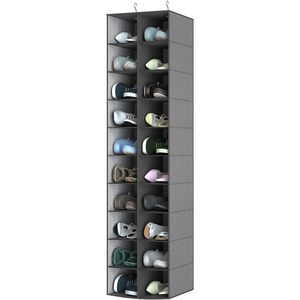 Hanging <b>Shoe</b> Organizer 20 Sections Rectangular Hook Type <b>Storage</b> Shelves For Closet <b>Shoes</b> Space Saving Non Woven - Product Image 1