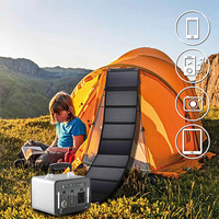 Panneau photovoltaïque intégré en silicium monocristallin 200W extérieur Rv Camping Style sac de charge Portable panneau solaire pliable
