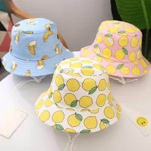 Benutzerdefinierte Polyester Mode Großhandel Kid Kind Breiten Krempe Baby Eimer Hüte